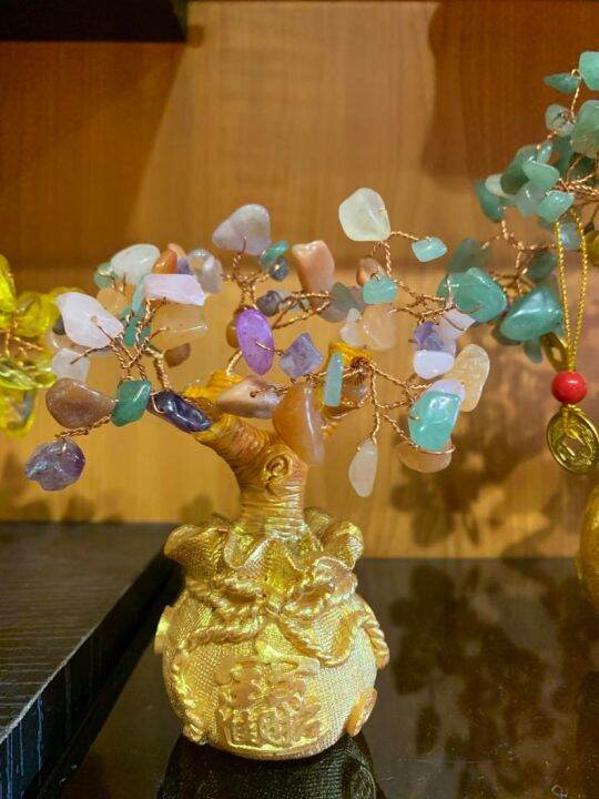 Crystal Money Tree With Money Bag Powerful tree of abundance Lazada PH