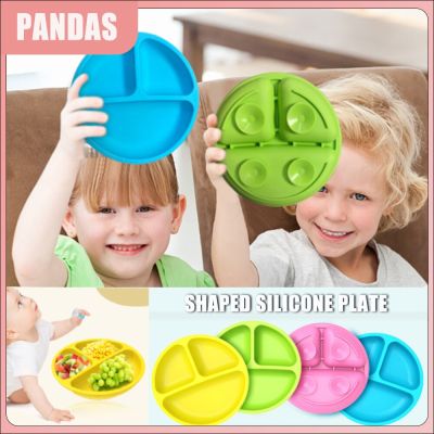 Safe Baby Bowl Silicone Dining Plate Cute Children Dishes Suction Toddle Training Tableware Kids Feeding Bowls Waterproof Plates