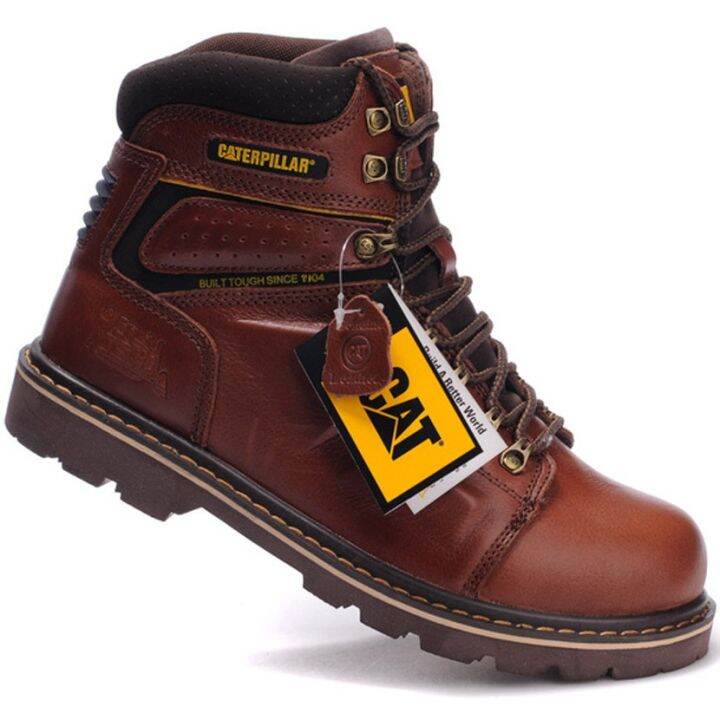 Original Caterpillar Boots Men Outdoor Work Boots Soft Toe Boots
