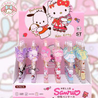 ของแท้ Sanrio H Ello K Itty เจลปากกา1836ชิ้นการ์ตูนแพทช์เขียนปากกานักเรียน Kawaii เครื่องเขียนโลหะผู้ถือปากกาเขียนซัพพลาย