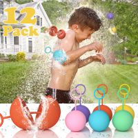 12 Pack Water Balloons for Kids  Reusable Quick-fill Water Balls Outdoor Toys for Girls and Boys Balloons