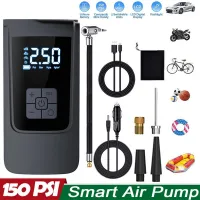 ►♀✘ Wireless Car Smart Air Pump Portable Digital Car Automatic Compressor Tire Inflator For Motorcycle Bike Balls 150PSI Inflator