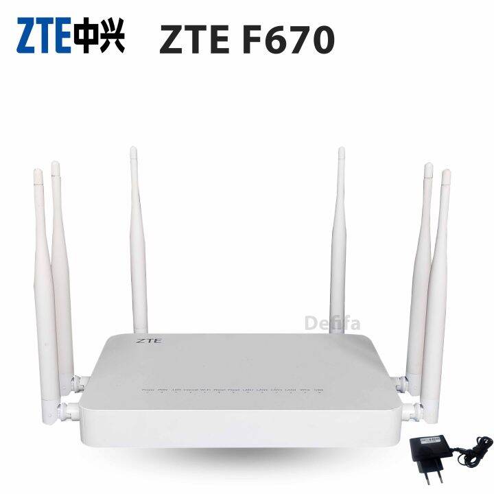 Modem FTTH Wireless WIFI ZTE ZXHN F670 ONT GPON Lazada Indonesia