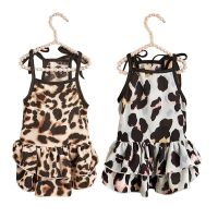 ZZOOI Summer Pet Leopard Print Dress Cute Flower Pattern Dress Dog Cat Breathable Pet Sling Skirt Small Medium Dog Princess Dress