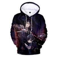 อะนิเมะผู้ชาย/ผู้หญิง Hoodies การ์ตูน Black Butler Hoodies เสื้อ3D Hoge Kwaliteit Kuroshitsuji พิมพ์ลายเสื้อมีฮู้ดแนวสตรีท