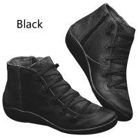 Fashion Leather Ankle Shoes Boot