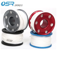 50M Scuba Diving Spool Finger Reel พร้อมสลักเกลียวสแตนเลส Snap Hook SMB Equipment