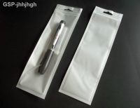 100ชิ้น/ล็อต7X23ซม. ซิปสีขาวใสแพคเกจขายปลีกพลาสติกถุงซิปล็อคแขวนหลุมสำหรับปากกา