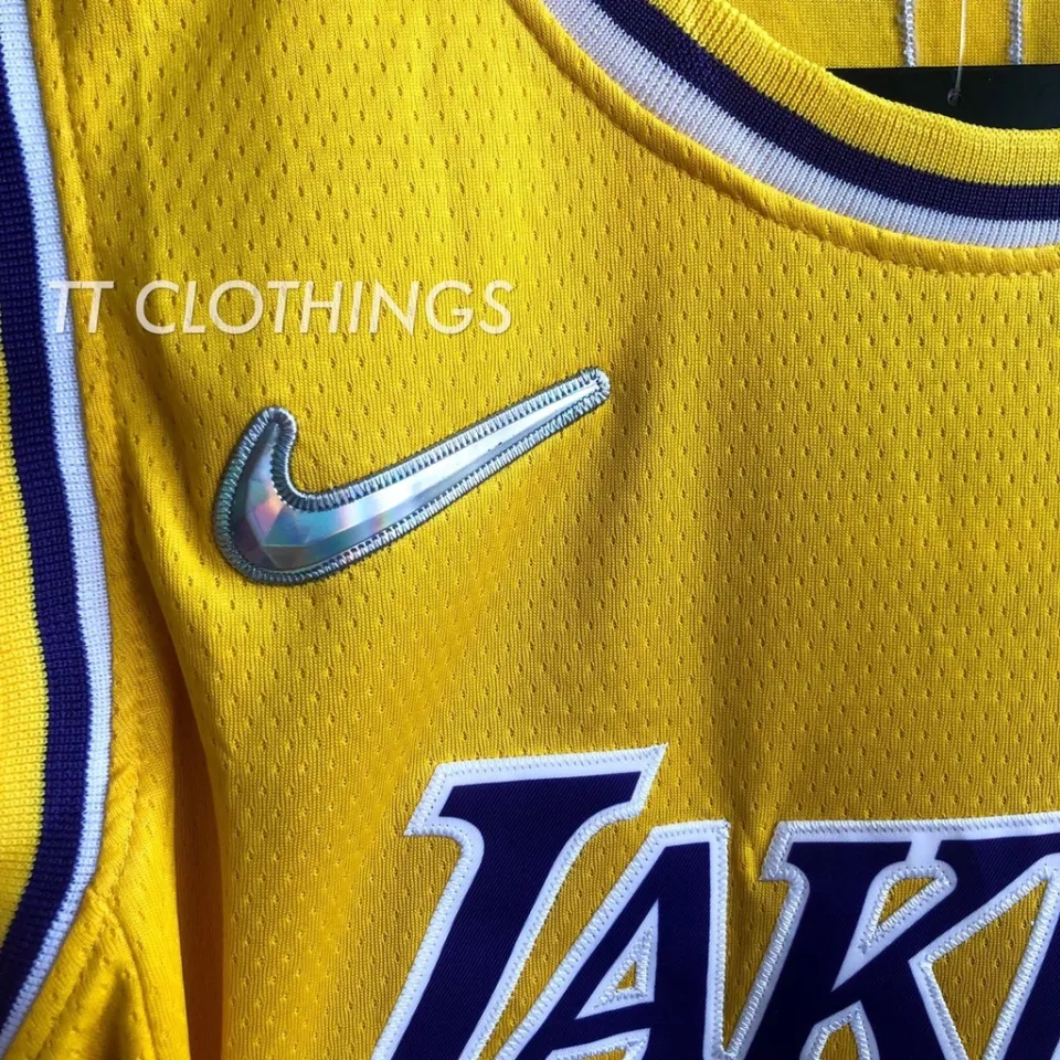  Lebron James Los Angeles Lakers Purple Yellow #6 Youth