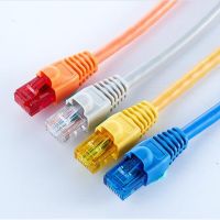 หัวคริสตัลสี RJ-45 20/50/100ชิ้นสายเคเบิลชุบ Cat5e สี Cat5 RJ45สายอีเธอร์เน็ตปลั๊กโมดูลตัวเชื่อมต่อเครือข่าย