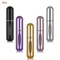 5Pcs 5ml Bottom Filled Perfume Bottle Cosmetics Sub-Bottling Atomizer Portable Refillable Spray Empty Container Bottle