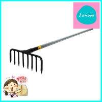 คราดเหล็ก 8 ซี่ พร้อมด้ามจับ DIAMOND 1.2 ม.GARDEN RAKE WITH HANDLE 8-TINE FIVE STAR ELEPHANT 1.2M **ราคาดีที่สุด**