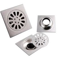 Shower Floor Drain 3 inch 100mm*100mm Bathroom Kitchen Stainless Steel Traps Drains