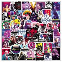 hotx【DT】 50PCS New Game Cyberpunk Graffiti Sticker Laptop Skateboard Electric Cup Stickers