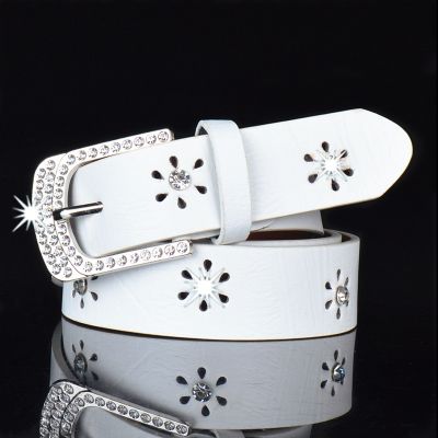 Han edition female belt set with hollow out diamond belts of nepotism fashion stalls ▬
