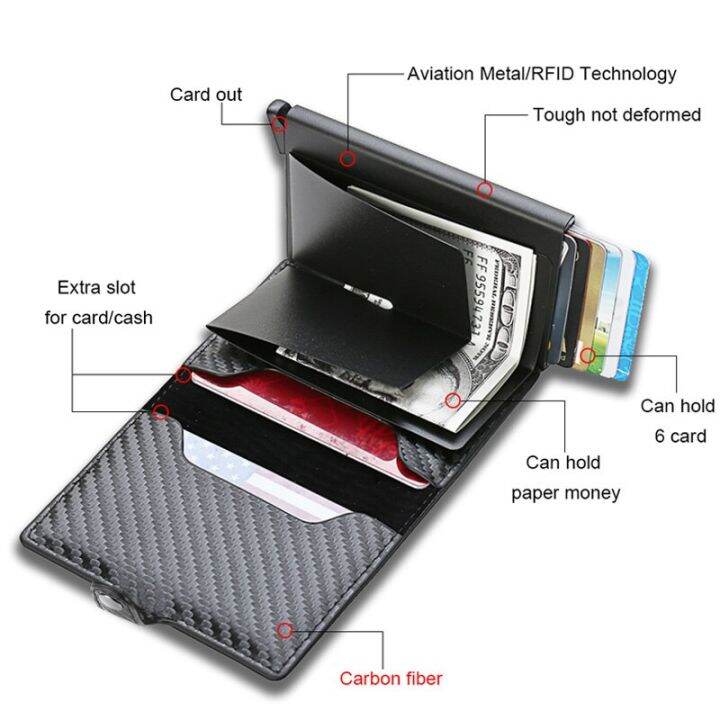 zzooi-2023-aluminum-carbon-fiber-wallet-credit-cards-for-men-women-purse-rfid-mini-brands-men-business-card-holder-walet-smart-vallet