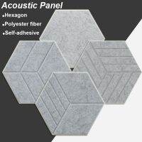 【LZ】✕✢  10Pcs/lot Hexagon Acoustic Panel Insulation Soundproof Wall Panels Home Studio Decor Door/Bedroom Sound-Absorbing Accessories