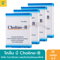 โคลีน บี วิตามินบีรวม คอมเพล็กซ์ มือชา เท้าชา ปลายประสาทชา ระบบประสาท และสมอง (แพ็ค 4 กล่อง) Choline-B