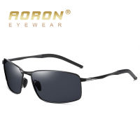 AORON Sunglasses MenWomen Polarized Sunglasses Alloy Frame UV400 Sun Glasses Classic Rectangle Mirror Glasses AORON651