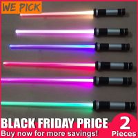 ✖ (2 Pieces/Lot) Flashing Lightsaber Laser Double Sword Toys Sound and Light for Boy Girls Colorful Switch Different Modes