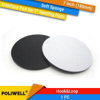 7 Inch(180mm) Soft Sponge Interface Pads for 7" Back-up Sanding Pad and Hook&amp;Loop Sanding Discs for Uneven Surface Polishing