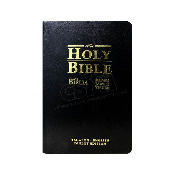 Holy Bible: DIGLOT [KJV/Ang Biblia] - Old And New Testaments (Black ...