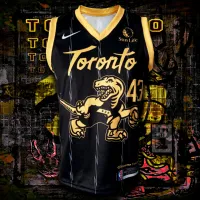 เสื้อบาส เสื้อบาสเกตบอล Basketball NBA ทีม Toronto Raptors เสื้อทีม โตรอนโต้ แร็พเตอร์ส #BK0100 รุ่น City 2021-22