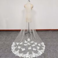 Long 3M One Layer Lace Wedding Veil with Comb White Ivory Romantic Bridal Veil Velos De Novia Wedding Accessories Hair Accessories