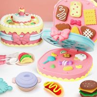 DIY Plasticine for Children Modeling Polymer Clay Baking Sets Mat Candy Cake Kitchen Pretend Play Toy Girl Kid Birthday Gift Clay  Dough