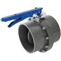 High efficiency Original PVC Plastic Butterfly Valve Agricultural Drainage Socket Butterfly Valve Socket Type Integrated Valve Irrigation Engineering Pipeline Ventilation O Type