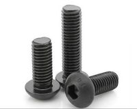 25PCS M8 series 10.9  round head hex socket screws M8*10/12/16-40 mm the mushroom head hex socket screws Nails Screws  Fasteners