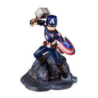 Captain America with Mjolnir and Battle Damaged Shield(รวมส่ง)