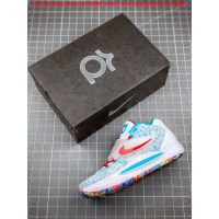 Sports Shoes Original KD 14 EP Aquresh White Blue Red Mens Shoes Womens Shoes(gift)