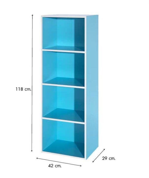 ชั้นวางของเอนกประสงค์-4-ช่อง-มี-8-สี-วางหนังสือ-ของตกแต่งในห้อง-ชั้นเก็บของ