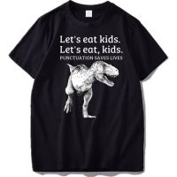 Dinosaur T Shirt Lets Eat Design Funny Pun Humor Gifts Novelty T Homme