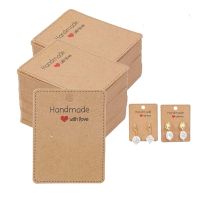 【LZ】❧☂  Cartões De Exibição De Brinco De Papelão Jóias Stand Holder Embalagem De Pequenas Empresas Suprimentos De Organizador De Papel 50Pcs 6.5x5cm