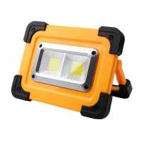 Solar Outdoor Projector COB LED 50W Rechargeable Battery Flood Light Spotlight LED Magnetic Work Light With 6000mAh