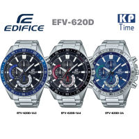 Casio Edifice นาฬิกาข้อมือผู้ชาย โครโนกราฟ สายสแตนเลส รุ่น EFV-620D ของแท้ ประกัน CMG