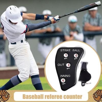 Baseball Umpire Clicker Non-slip Umpire Whistle 4 Wheel Design Baseball Counter Clicker with Referee Whistle Sports Supplies Survival kits