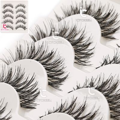 Natural Beauty Lashes Extension Soft 5 Pairs Makeup Fake False Eyelashes Eyelash