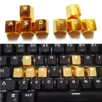 8PCS โลหะผสมสังกะสีทนทาน Keycaps Professional WASD ทิศทางเปลี่ยน Keycap สำหรับซ่อมคีย์บอร์ด Arrows W3JD-qlcaee181