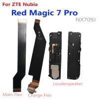 บอร์ดชาร์จของแท้สำหรับ ZTE Nubia Red Magic 7 Pro NX709J USB ที่ชาร์จบอร์ดซ่อมโทรศัพท์มือถือแบบเร็วลำโพงหลักแบบยืดหยุ่น