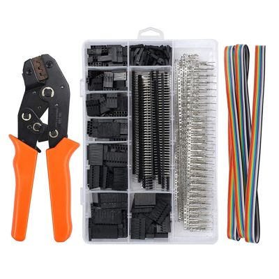 SN-28B+1550Pcs Dupont Crimping Tool Pliers Terminal Ferrule Crimper Wire Hand Tool Set Terminals Clamp Kit Tool