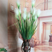 93cm 7Heads Large Artificial Tree Fake Reed Bouquet Onion Plants Potted Grass Real Touch Plastic Plant For Outdoor Garden Decor