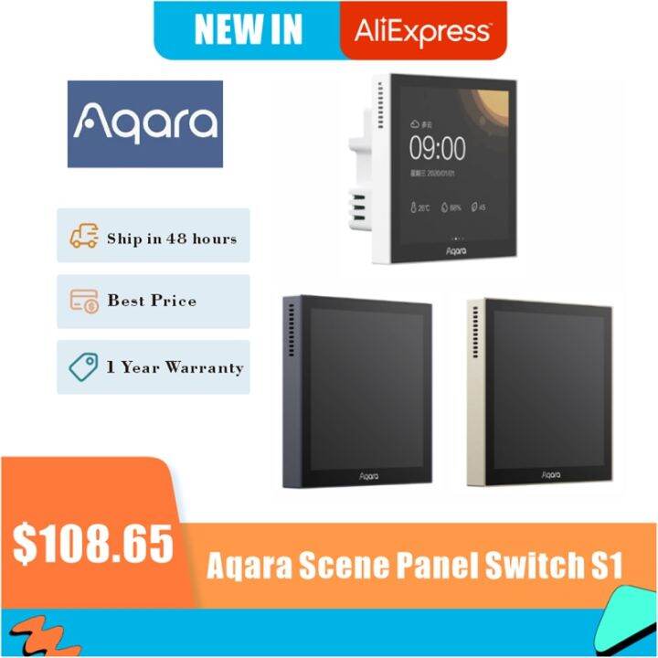 Aqara Scene Panel Switch S1 Zigbee 3.0 Smart Touch Screen AI Gesture
