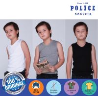 เสื้อเด็กแขนกุด Basic คอวี Police Bodykid ทรง Slim Fit (รหัส : KB009)