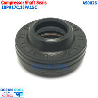 ซีลคอมเพรสเซอร์แอร์ 10pa15C,10pa17c  AS0026 R134a ซีลคอมแอร์ HNBR Denso compressor shaft seals ซีลคอมแอร์รถยนต์ ซีลคอมแอร์