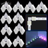 จัดส่งเร็ว10X10มม. 4ขา5050/3528 Rgb ขั้วต่อมุมแถบไฟ Led รูปตัว L การออกแบบวัสดุทนไฟอะแดปเตอร์ Pcb