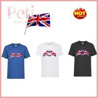 Petitish Hair เสื้อสตรีคอกลมผู้ชายธงชาติอังกฤษสำหรับทุกเพศพระราชินีอลิซาเบธที่สองยูบิลลี่แพลทินัมยูบิลลี่ควีนส์ครั้งที่70เสื้อยืด Love ยูเนี่ยนแจ็ค