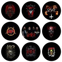 58mm Slayer Heavy Metal Rock Band Amazing Icons Pins Badge Decoration Brooches Metal Badges For Backpack Decoration Fashion Brooches Pins